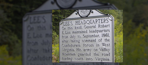 Lee's Headquarters Historical Marker